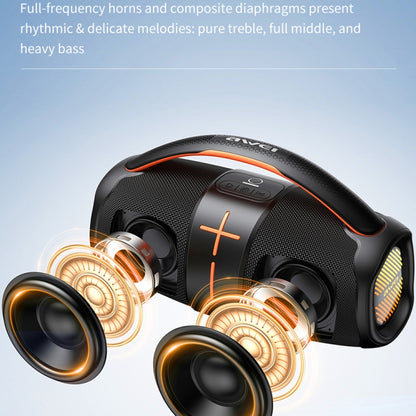 awei Y887 Portable Outdoor Bluetooth Speaker(Orange) - Desktop Speaker by awei | Online Shopping UK | buy2fix