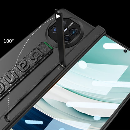 For Huawei Mate X5 GKK Wristband Integrated HD Film Magnetic Hinge Phone Case(Silver) by GKK