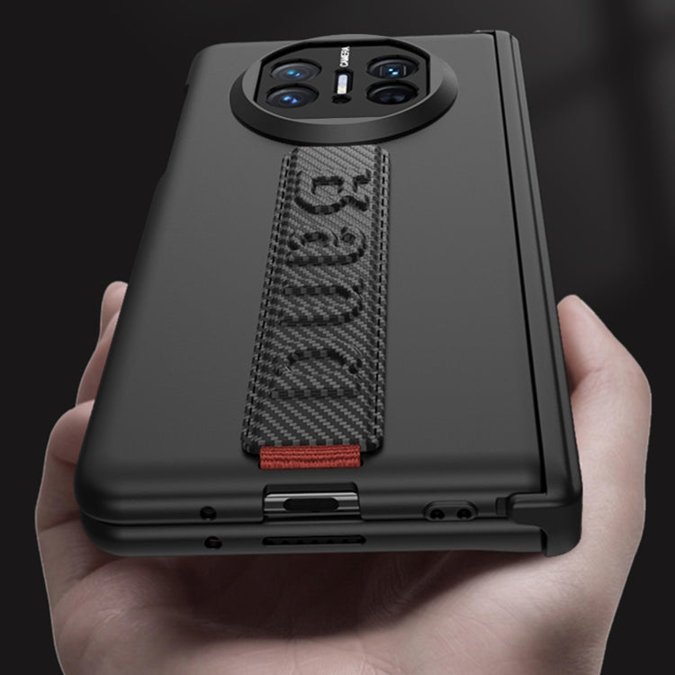 For Huawei Mate X5 GKK Wristband Integrated HD Film Magnetic Hinge Phone Case(Silver) by GKK