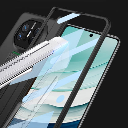 For Huawei Mate X5 GKK Wristband Integrated HD Film Magnetic Hinge Phone Case(Silver) by GKK