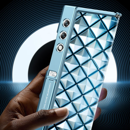 For Honor V Purse GKK Integrated Magnetic Folding Metal Full Coverage Phone Case(Blue) by GKK