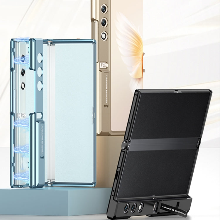 For Honor V Purse GKK Integrated Magnetic Folding Metal Full Coverage Phone Case(Gold) by GKK