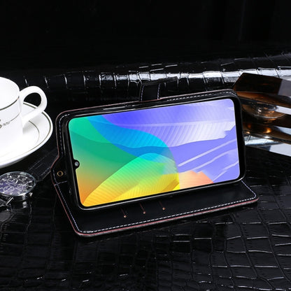 For Huawei Y6p idewei Crocodile Texture Horizontal Flip Leather Case with Holder & Card Slots & Wallet(Dark Blue) - Huawei Cases by idewei | Online Shopping UK | buy2fix