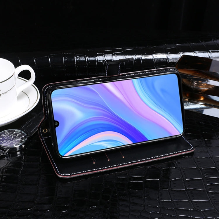 For Huawei Y8p idewei Crocodile Texture Horizontal Flip Leather Case with Holder & Card Slots & Wallet(Black) - Huawei Cases by idewei | Online Shopping UK | buy2fix