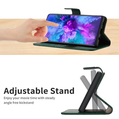 For iPhone 16 Plus Rhombic Grid Texture Leather Phone Case(Green) by buy2fix