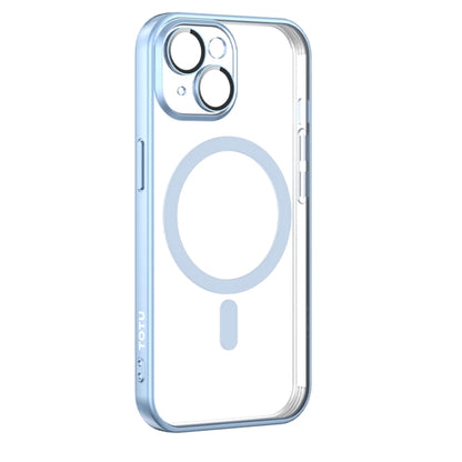 For iPhone 15 TOTUDESIGN PC-3 Series MagSafe Electroplating TPU Phone Case(Blue) - iPhone 15 Cases by TOTUDESIGN | Online Shopping UK | buy2fix