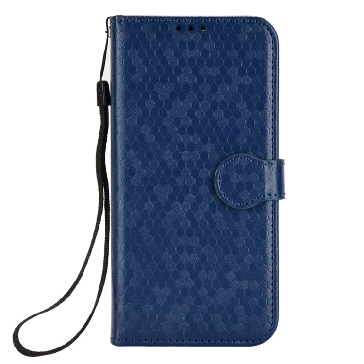 For Infinix Hot 40 / Hot 40 Pro 4G 2024 Honeycomb Dot Texture Leather Phone Case(Blue) - Infinix Cases by buy2fix | Online Shopping UK | buy2fix