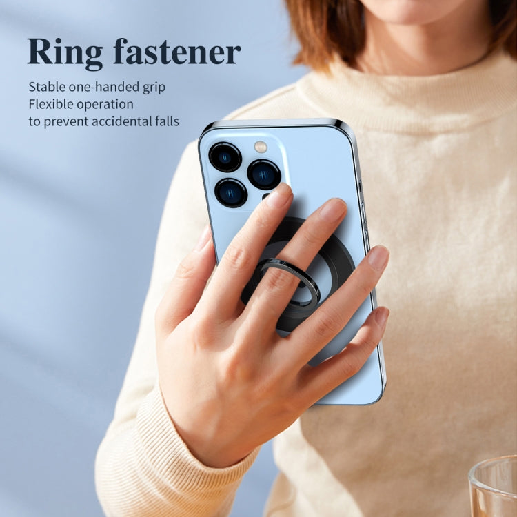 Magsafe Magnetic Frosted Phone Ring Holder(Black) - Ring Holder by buy2fix | Online Shopping UK | buy2fix