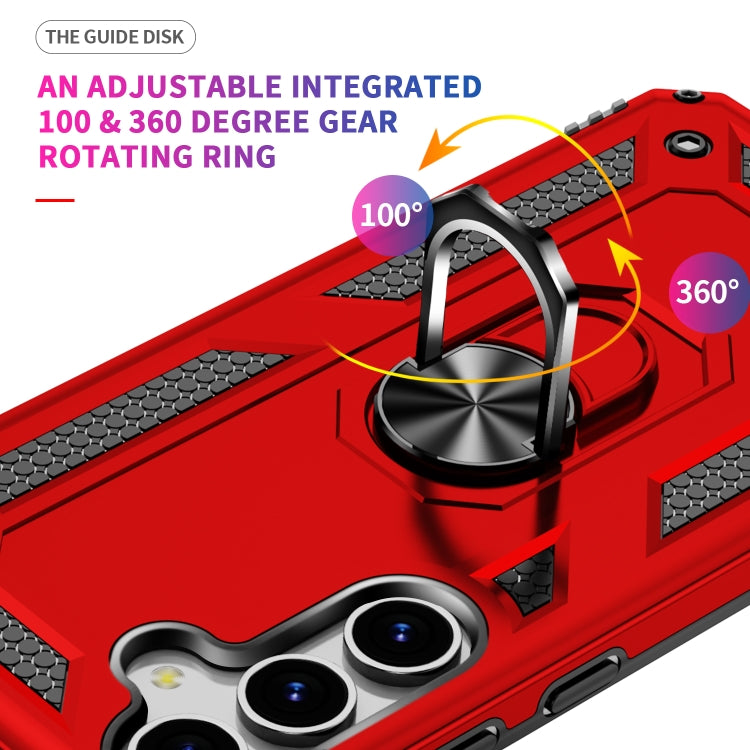 For Samsung Galaxy S25 5G Shockproof TPU + PC Phone Case(Red) by buy2fix