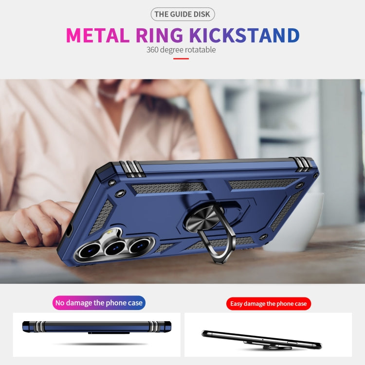 For Samsung Galaxy S25 5G Shockproof TPU + PC Phone Case(Blue) by buy2fix