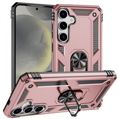 For Samsung Galaxy S25 5G Shockproof TPU + PC Phone Case(Rose Gold) by buy2fix