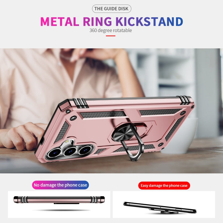 For Samsung Galaxy S25 5G Shockproof TPU + PC Phone Case(Rose Gold) by buy2fix