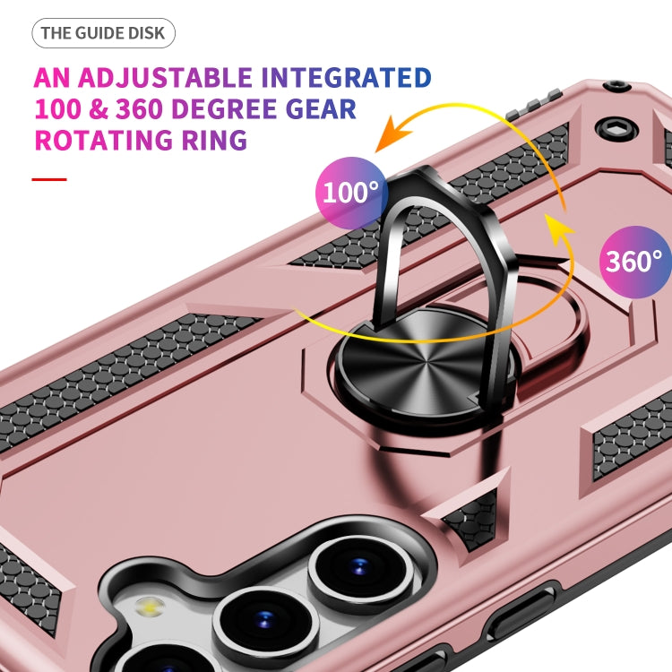 For Samsung Galaxy S25 5G Shockproof TPU + PC Phone Case(Rose Gold) by buy2fix