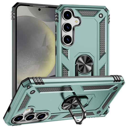 For Samsung Galaxy S25 5G Shockproof TPU + PC Phone Case(Dark Green) - Galaxy S25 5G Cases by buy2fix | Online Shopping UK | buy2fix