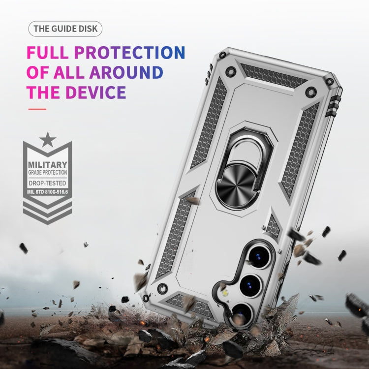 For Samsung Galaxy S25 5G Shockproof TPU + PC Phone Case(Silver) by buy2fix