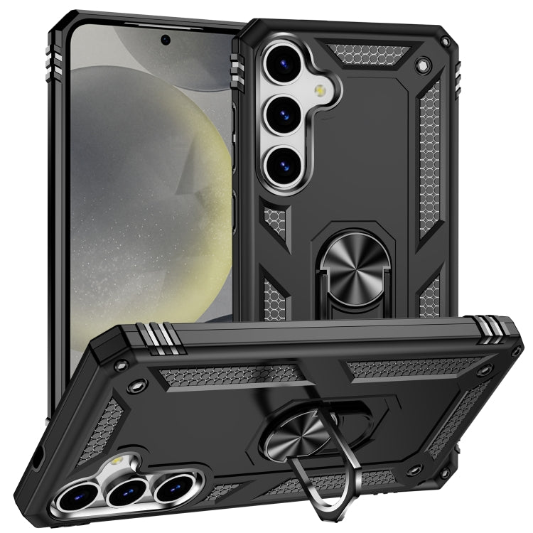 For Samsung Galaxy S25+ 5G Shockproof TPU + PC Phone Case(Black) by buy2fix