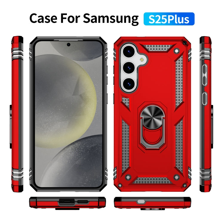 For Samsung Galaxy S25+ 5G Shockproof TPU + PC Phone Case(Red) by buy2fix