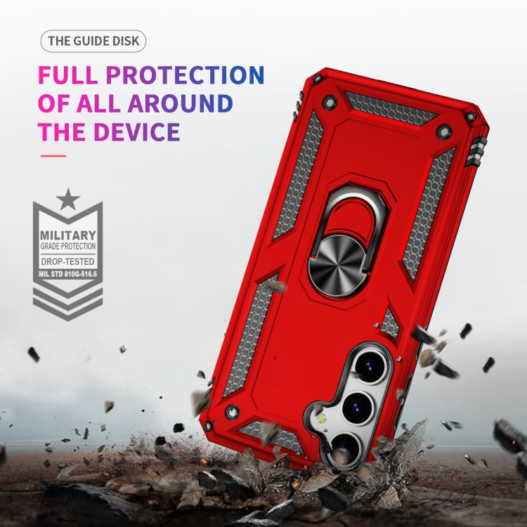 For Samsung Galaxy S25+ 5G Shockproof TPU + PC Phone Case(Red) by buy2fix