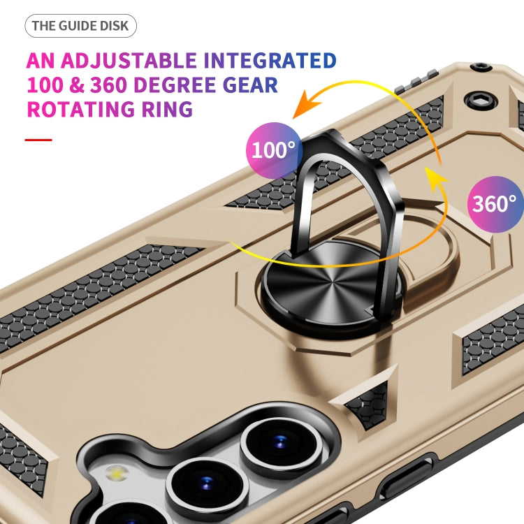 For Samsung Galaxy S25+ 5G Shockproof TPU + PC Phone Case(Gold) by buy2fix