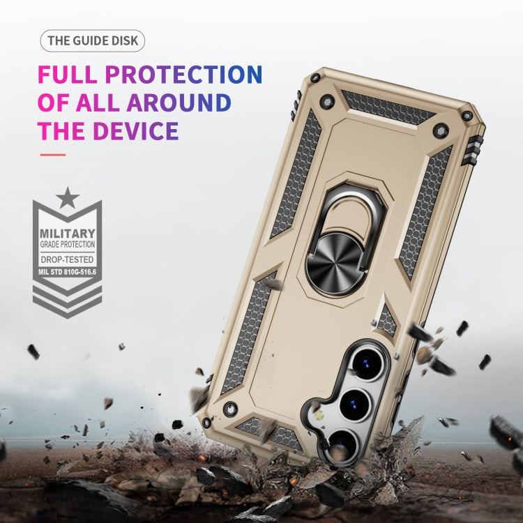 For Samsung Galaxy S25+ 5G Shockproof TPU + PC Phone Case(Gold) by buy2fix