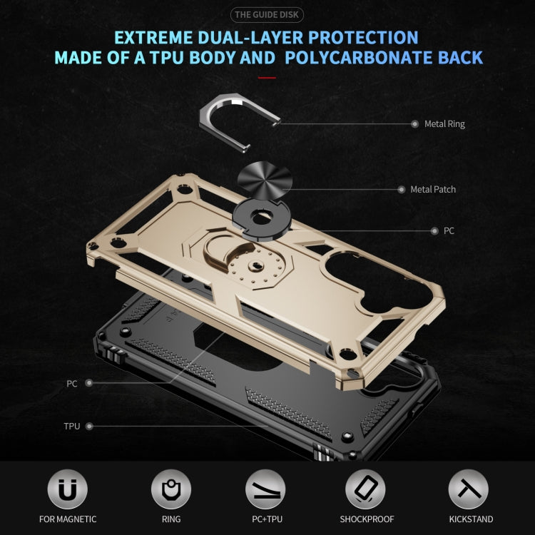 For Samsung Galaxy S25+ 5G Shockproof TPU + PC Phone Case(Gold) by buy2fix