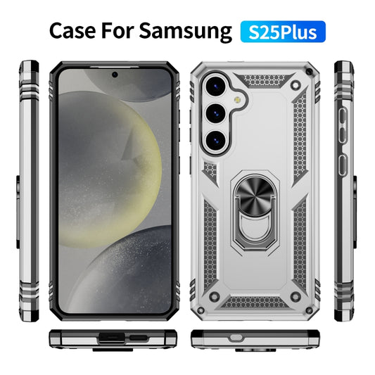 For Samsung Galaxy S25+ 5G Shockproof TPU + PC Phone Case(Silver) - Galaxy S25+ 5G Cases by buy2fix | Online Shopping UK | buy2fix