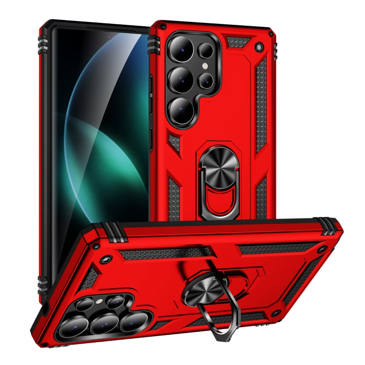 For Samsung Galaxy S25 Ultra 5G Shockproof TPU + PC Phone Case(Red) by buy2fix