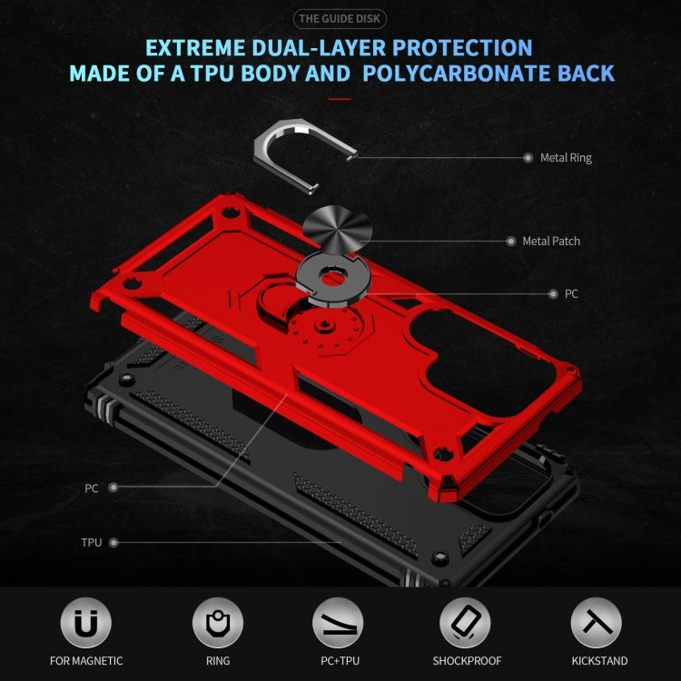For Samsung Galaxy S25 Ultra 5G Shockproof TPU + PC Phone Case(Red) by buy2fix
