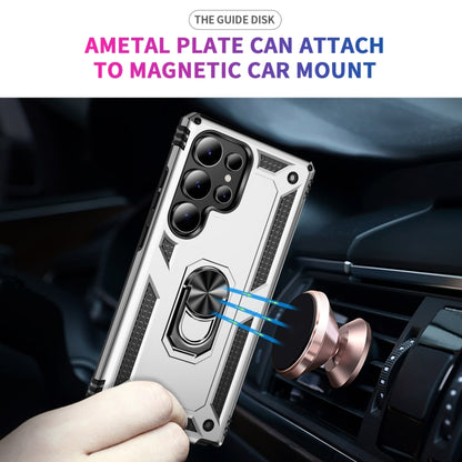 For Samsung Galaxy S25 Ultra 5G Shockproof TPU + PC Phone Case(Silver) by buy2fix