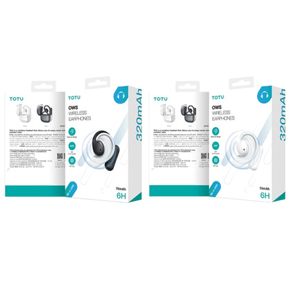 TOTU BE-3-OWS Bluetooth 5.3 Ear-Mounted Wireless Bluetooth Earphone(Dark Grey) - Bluetooth Earphone by TOTUDESIGN | Online Shopping UK | buy2fix