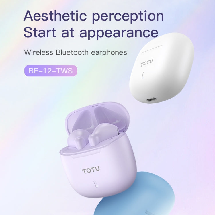 TOTU BE-12-TWS Bluetooth 5.3 Wireless Bluetooth Earphone(White) - TWS Earphone by TOTUDESIGN | Online Shopping UK | buy2fix