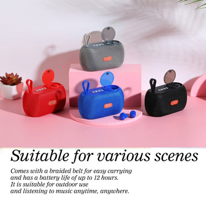 T&G TG810 2 in 1 Portable Outdoor Speaker + Mini Wireless Bluetooth Earphone(Blue) - Mini Speaker by T&G | Online Shopping UK | buy2fix