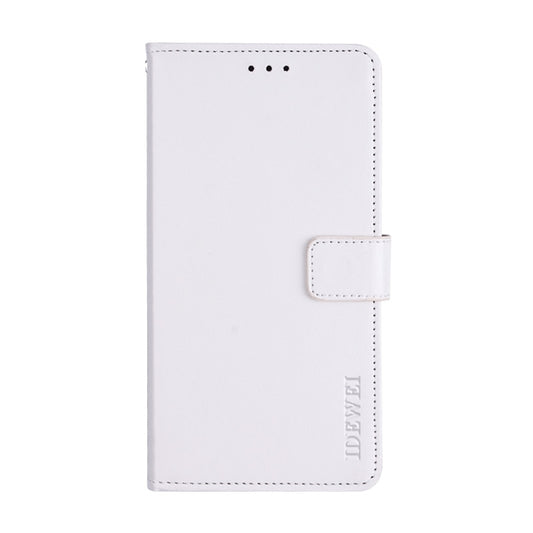 For Ulefone Note 8P idewei Crazy Horse Texture Horizontal Flip Leather Case with Holder & Card Slots & Wallet(White) by idewei