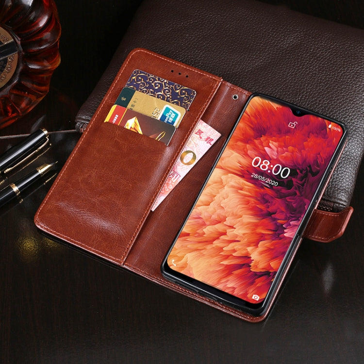 For Ulefone Note 8P idewei Crazy Horse Texture Horizontal Flip Leather Case with Holder & Card Slots & Wallet(White) by idewei