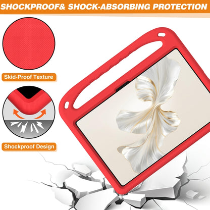For Honor Pad 9 Handle EVA Shockproof Tablet Case with Holder(Red) - Honor by buy2fix | Online Shopping UK | buy2fix