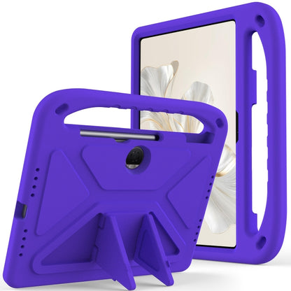 For Honor Pad 9 Handle EVA Shockproof Tablet Case with Holder(Purple) - Honor by buy2fix | Online Shopping UK | buy2fix