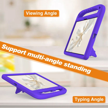 For Honor Pad 9 Handle EVA Shockproof Tablet Case with Holder(Purple) - Honor by buy2fix | Online Shopping UK | buy2fix