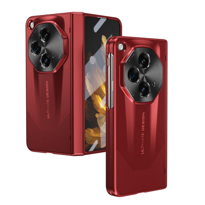 For OPPO Find N3 / OnePlus Open Integrated Frosted Electroplating Full Coverage Phone Case(Red) - OnePlus Cases by buy2fix | Online Shopping UK | buy2fix