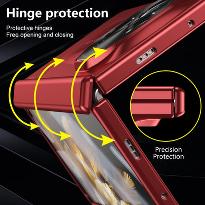 For OPPO Find N3 / OnePlus Open Integrated Frosted Electroplating Full Coverage Phone Case(Red) - OnePlus Cases by buy2fix | Online Shopping UK | buy2fix