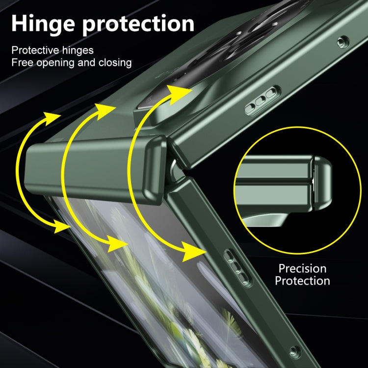 For OPPO Find N3 / OnePlus Open Integrated Frosted Electroplating Full Coverage Phone Case(Green) - OnePlus Cases by buy2fix | Online Shopping UK | buy2fix