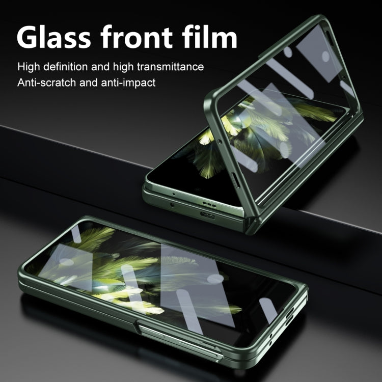 For OPPO Find N3 / OnePlus Open Integrated Frosted Electroplating Full Coverage Phone Case(Green) - OnePlus Cases by buy2fix | Online Shopping UK | buy2fix