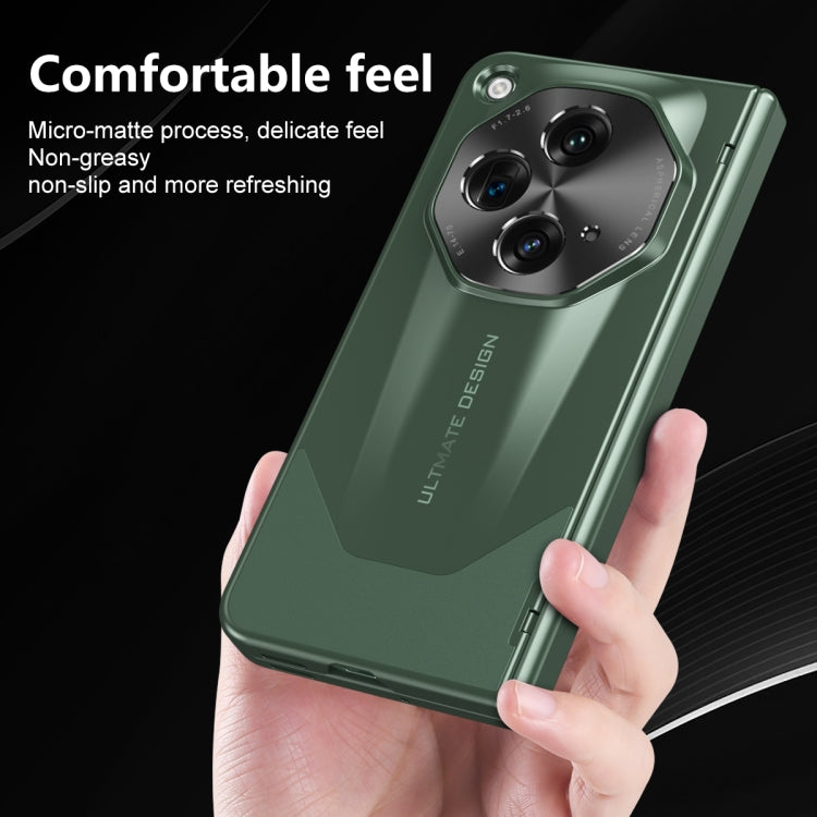 For OPPO Find N3 / OnePlus Open Integrated Frosted Electroplating Full Coverage Phone Case(Green) - OnePlus Cases by buy2fix | Online Shopping UK | buy2fix