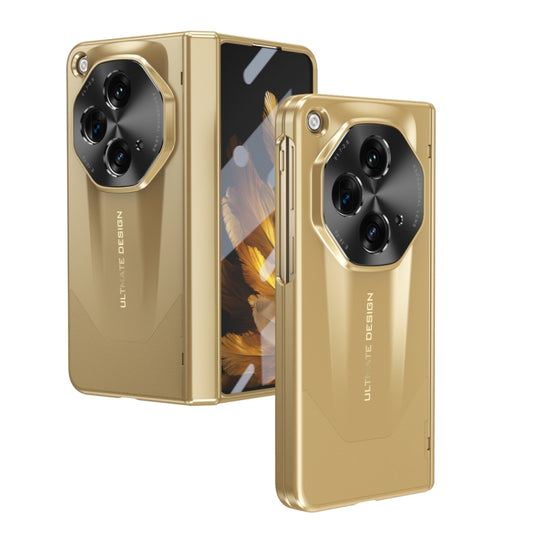 For OPPO Find N3 / OnePlus Open Integrated Frosted Electroplating Full Coverage Phone Case(Gold) - OnePlus Cases by buy2fix | Online Shopping UK | buy2fix