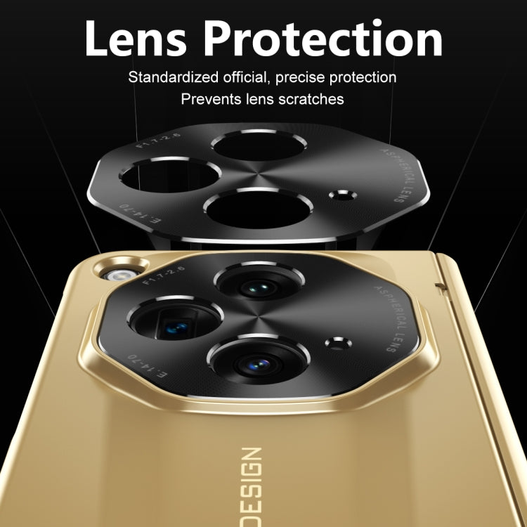 For OPPO Find N3 / OnePlus Open Integrated Frosted Electroplating Full Coverage Phone Case(Gold) - OnePlus Cases by buy2fix | Online Shopping UK | buy2fix