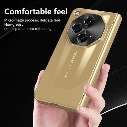 For OPPO Find N3 / OnePlus Open Integrated Frosted Electroplating Full Coverage Phone Case(Gold) - OnePlus Cases by buy2fix | Online Shopping UK | buy2fix