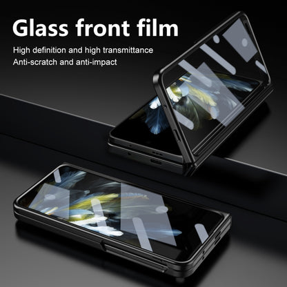 For OPPO Find N3 / OnePlus Open Integrated Frosted Electroplating Full Coverage Phone Case with Pen/Pen Slots(Green) - OnePlus Cases by buy2fix | Online Shopping UK | buy2fix