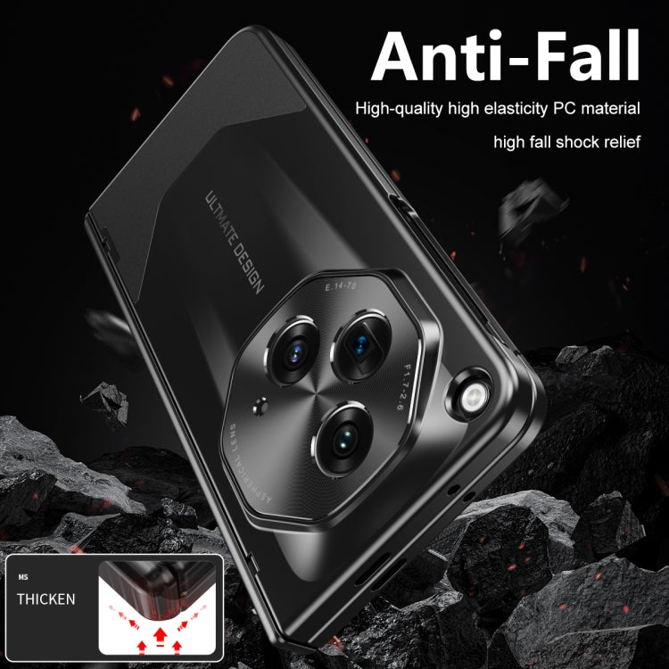 For OPPO Find N3 / OnePlus Open Integrated Frosted Electroplating Full Coverage Phone Case with Pen/Pen Slots(Green) - OnePlus Cases by buy2fix | Online Shopping UK | buy2fix