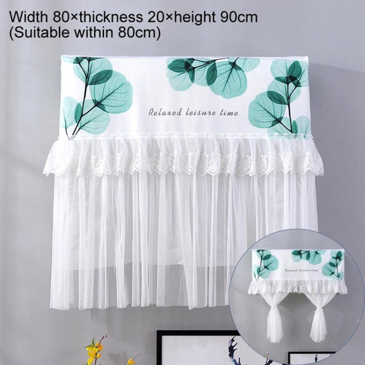 Do Not Take Dust-proof And Anti Direct Blowing Simple Wind Hanging Machine Air Conditioner Moon Cover, Size:Width 80 × Thickness 20 × Height 90cm(Round Leaf) by buy2fix