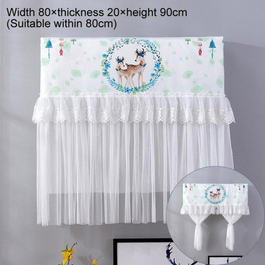 Do Not Take Dust-proof And Anti Direct Blowing Simple Wind Hanging Machine Air Conditioner Moon Cover, Size:Width 86 × Thickness 20 × Height 90cm(Garland Deer) by buy2fix