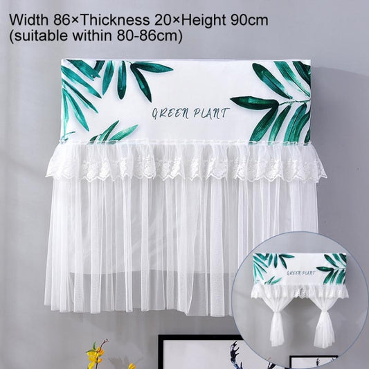 Do Not Take Dust-proof And Anti Direct Blowing Simple Wind Hanging Machine Air Conditioner Moon Cover, Size:Width 86 × Thickness 20 × Height 90cm(Green Leaf) by buy2fix